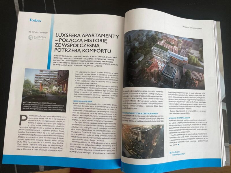 Blog - Luxsfera Apartamenty w najnowszym wydaniu Forbes – Luksusowe Nieruchomości